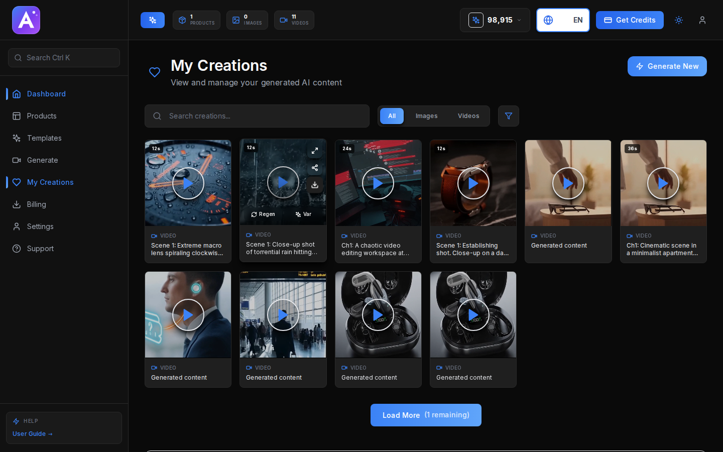 Video generated
